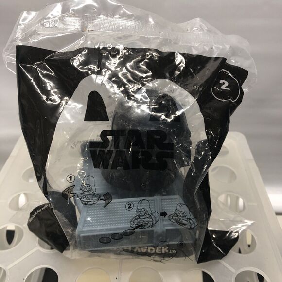 Star Wars Clone Wars 2008 McDonald's C-3PO Chewbacca Vader Toys Bobblehead Lot - Picture 2 of 9